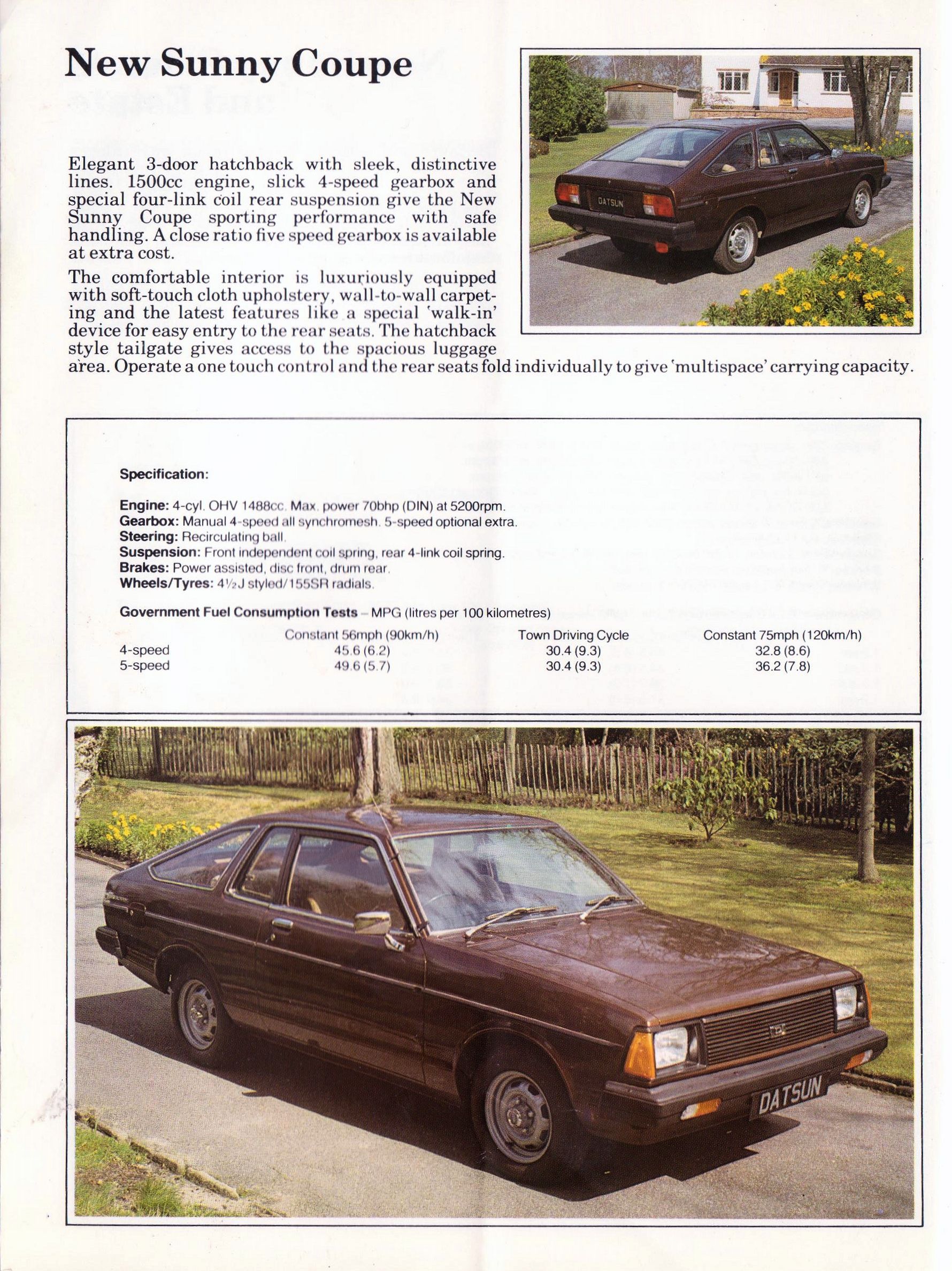 1981 Datsun Range brochure